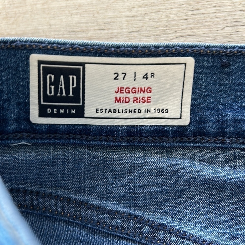 GAP mid rise jegging jeans size 27 - Picture 5 of 10